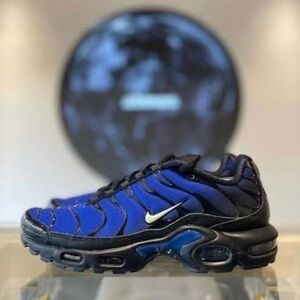 ✔️New✔️ NIKE Air Max Plus Premium Black Racer Blue